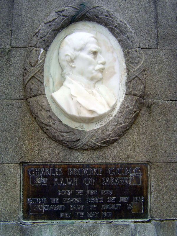 Charles Brooke, for whom the monument was built, was the model of a martinet, absolute and absolutely rigid. His wife Margaret described him