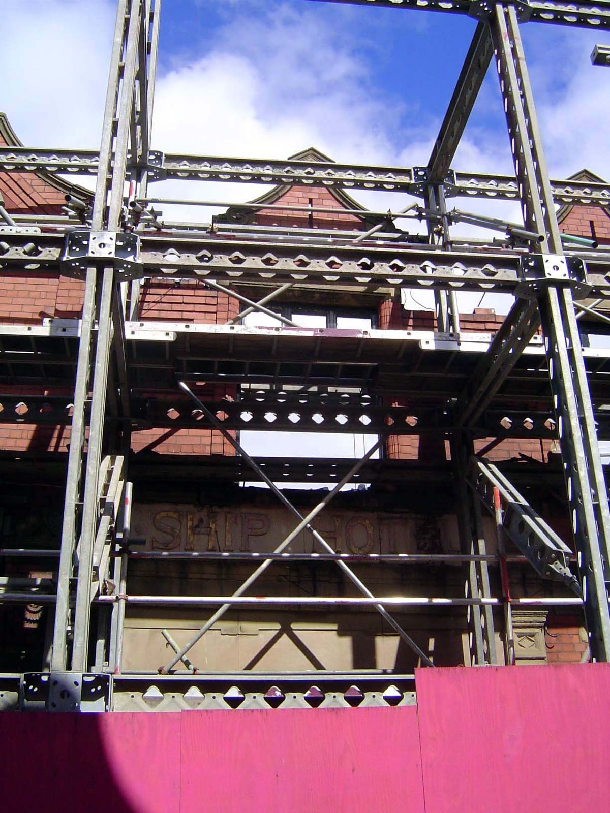 Redevelopers go to considerable lengths to preserve the old brick.