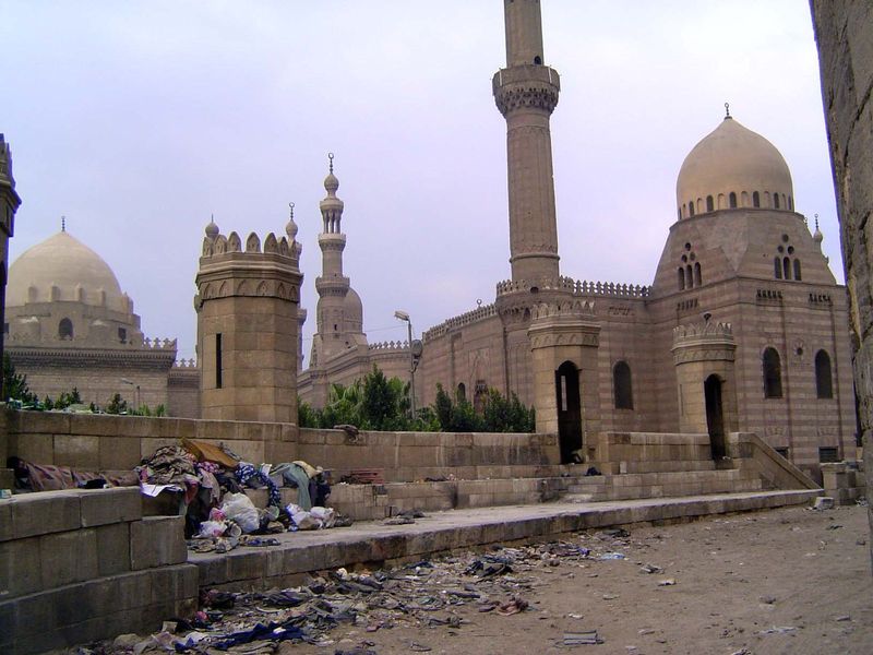 Scenic view from the gate to the mosques. It does raise a question about just how dirty the old city was in its prime.