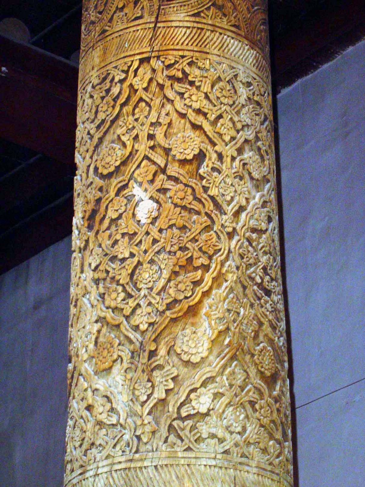 Carving detail.