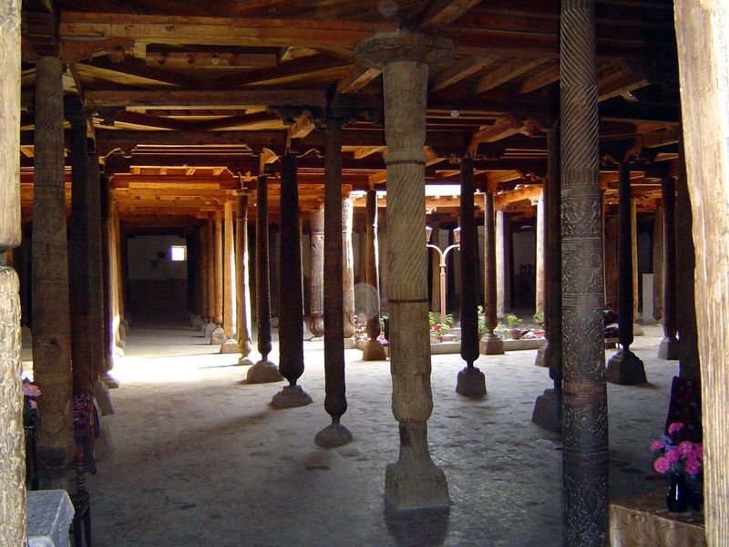 Light comes from a central opening.