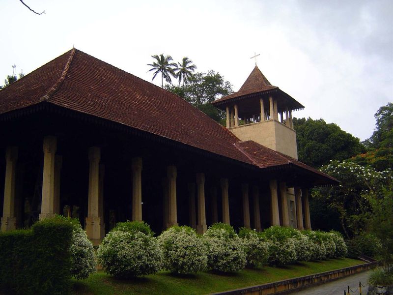 Another echo of the magulmaduva or royal council chamber. This is the chapel of Trinity College, established as an Anglican missionary schoo