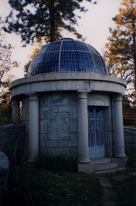 It's the observatory-like tomb of Percival Lowell. He insisted that through the telescopes he built here he could see irrigation canals on M