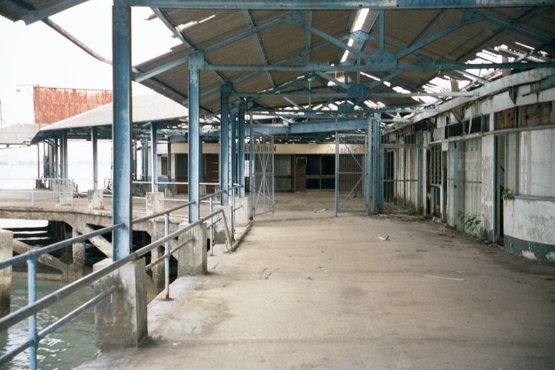Passenger ferries have been abandoned, along with this dock.