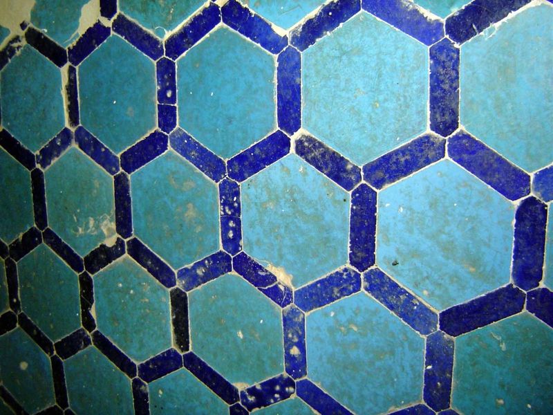Detail of mosaic ornament.