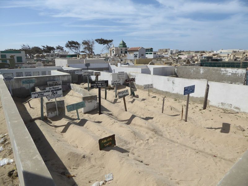 In lieu of flowers, neatly raked sand.