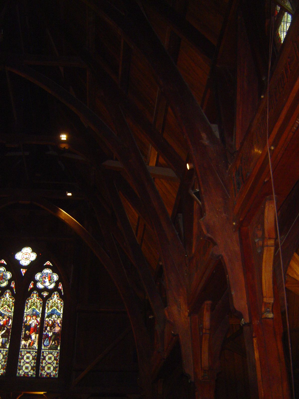 The atmosphere is terrific, right up there with Norway's stave churches. What's that you say? "Why didn't you use a flash?" Oh, sorry, what'