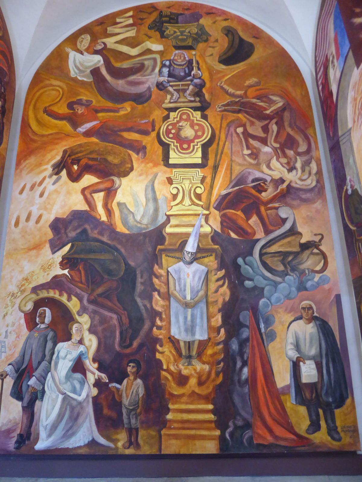 An iconography would be handy, though parts are self-explanatory and raise questions about how Morada's work would be seen today by even the