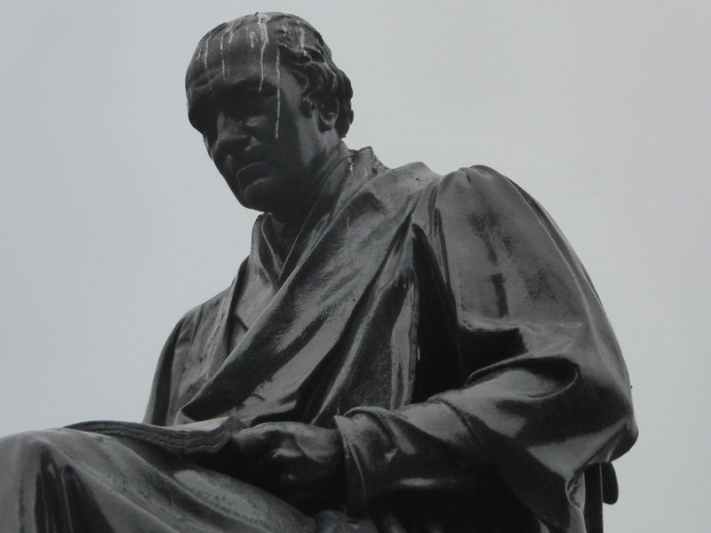 The most expressive of the lot is this one, from 1832, by Francis Chantrey of a thoughtful James Watt.
