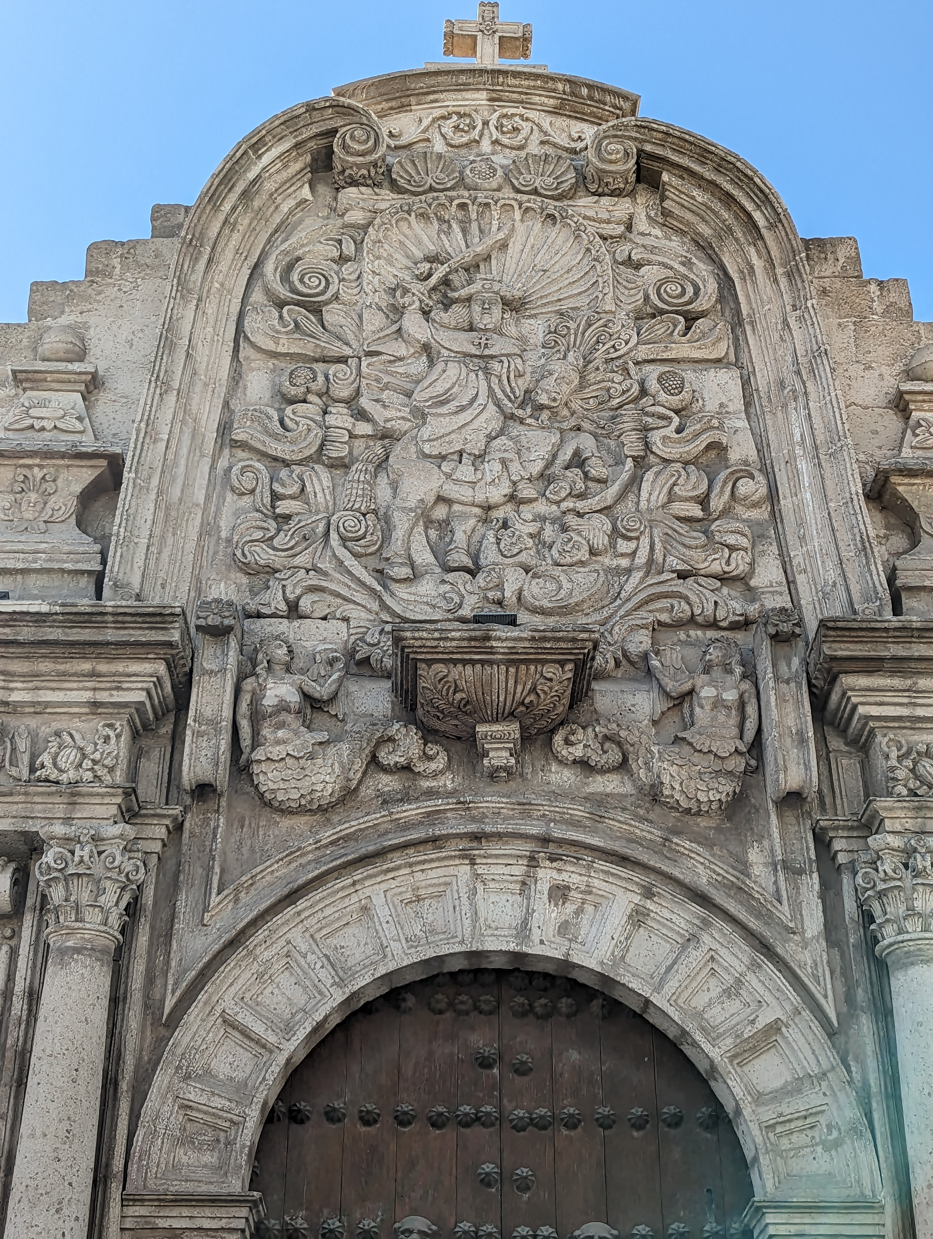 The style germinated over the side door of the church, built about 50 years earlier.