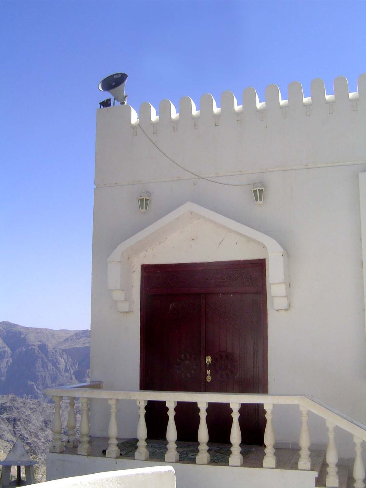 The mosque, of course.