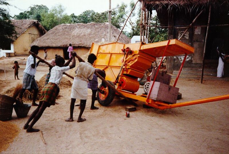 Getting ready to move on to the next village.
