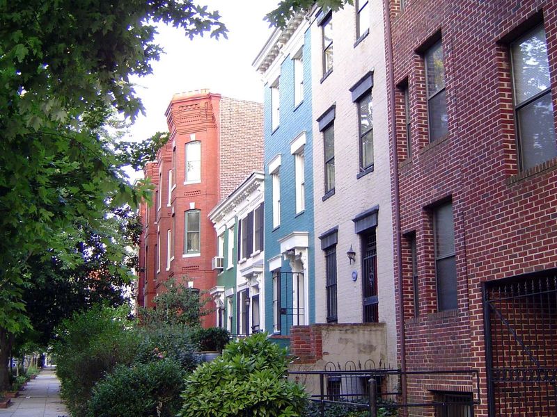 Despite its monuments, the District through the 19th century was composed mostly of two or three story townhouses.
