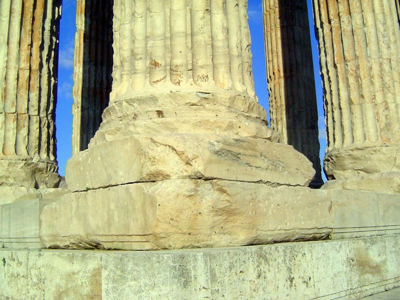 Detail of column base.
