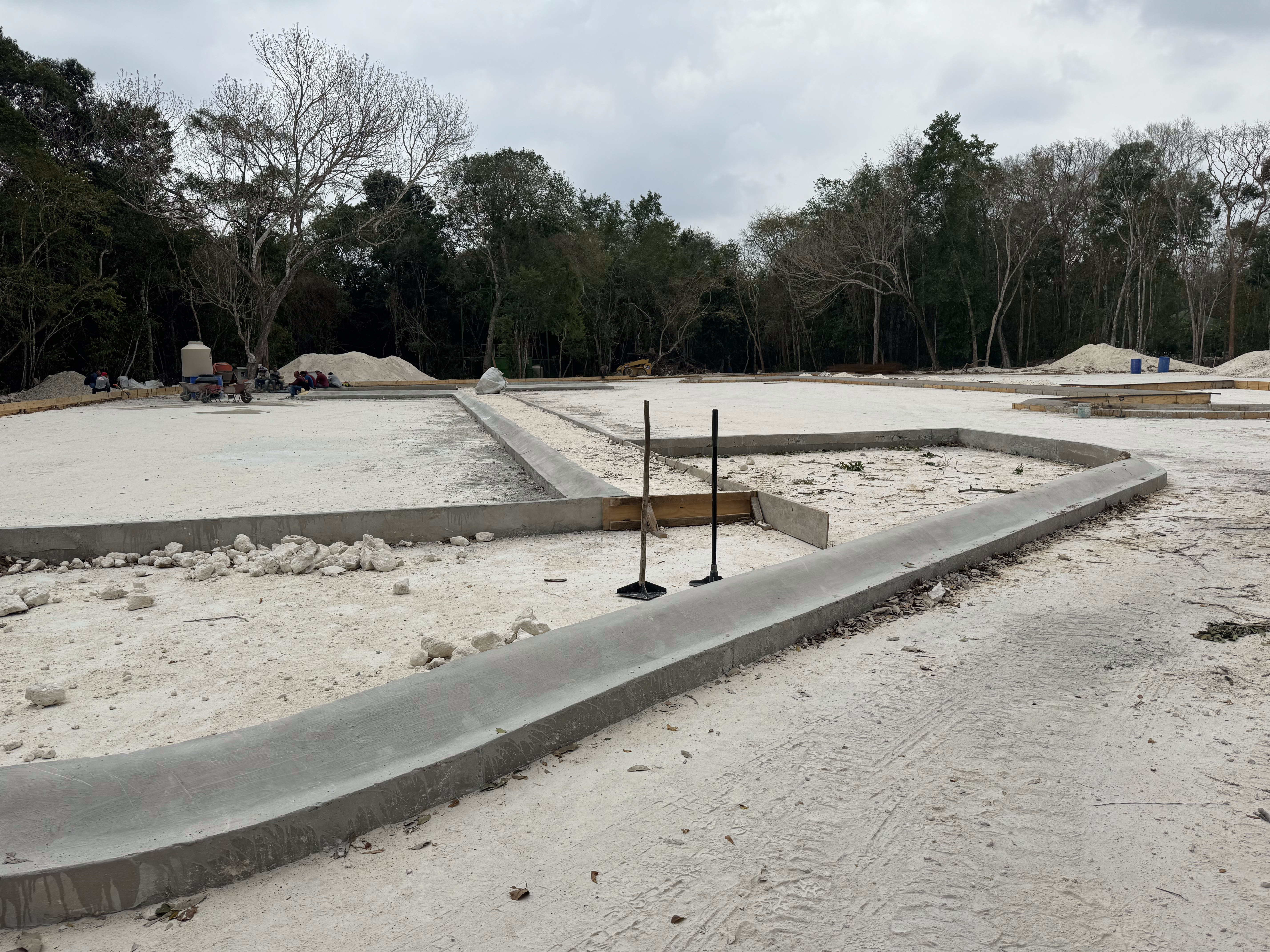 A fine new parking lot takes shape.