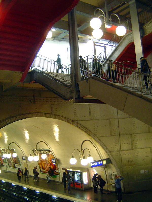 The Paris Metro came later, with the first stations opening in 1900 for the Exposition Universelle of that year. The system was completed in