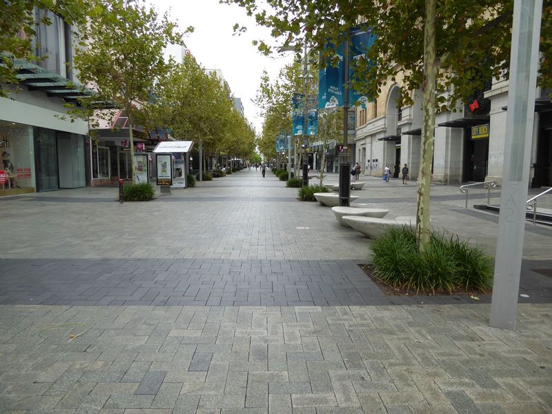 Oh, God! The delights of the Murray Street Mall.