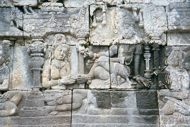 The prince is taught by the Brahman Visvamitra, who on first seeing the young man had fainted at the sight of his brilliance.