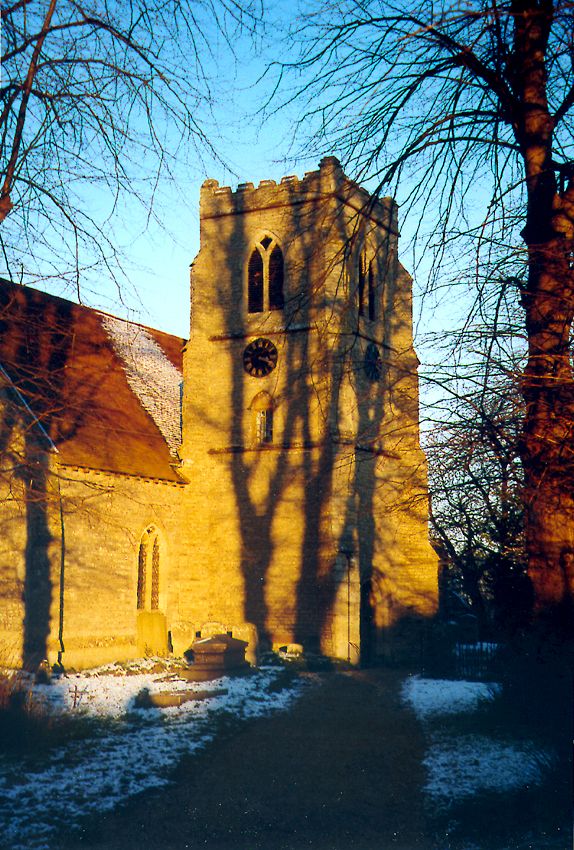 The Towersey village church, locked up tight during the week.