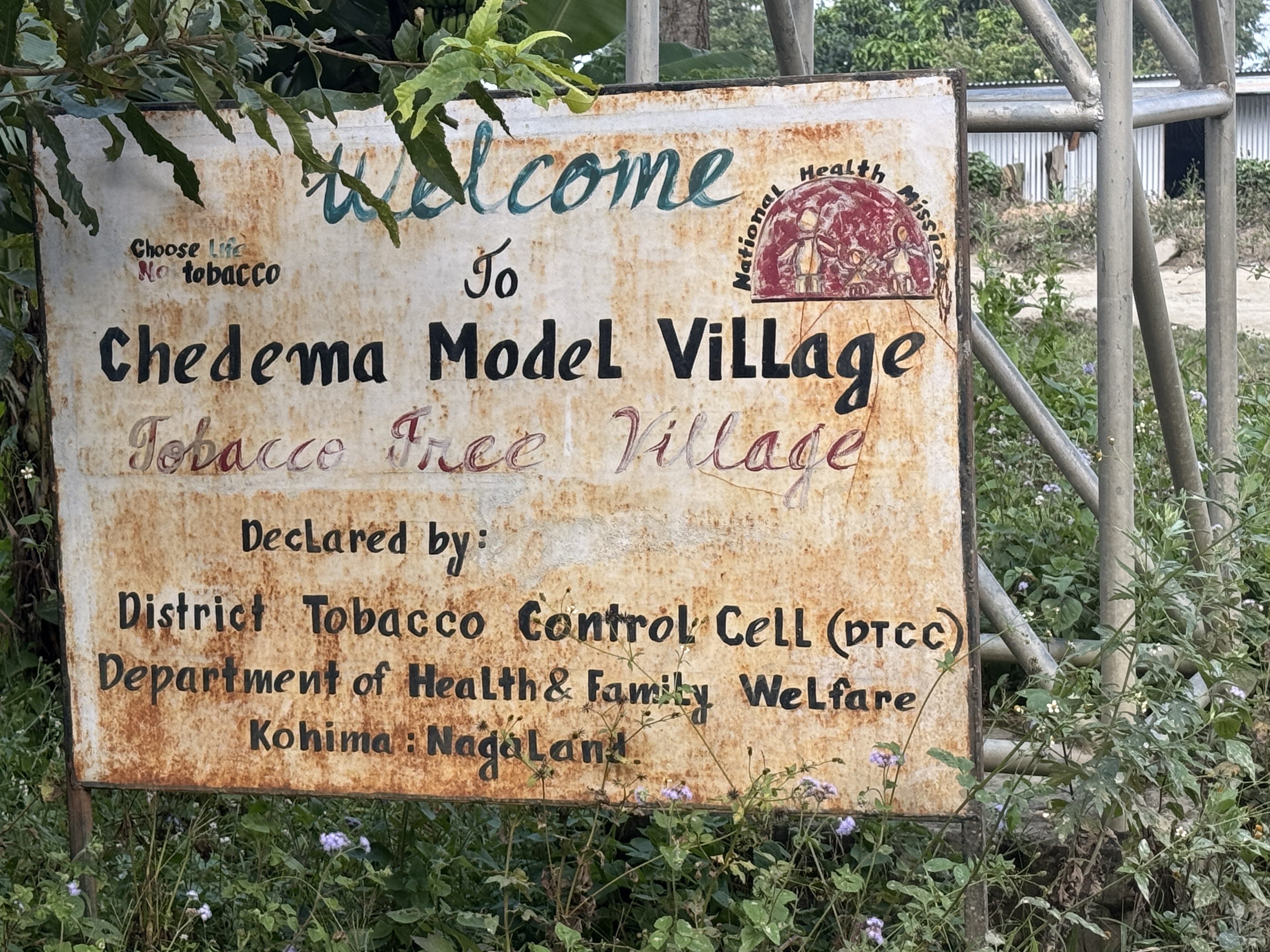 We've gone a mile to the northeast, where there's a "model village," the sort of thing popular in post-independence India, with its faith in