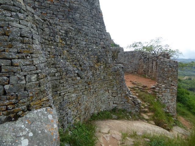The builders took advantage of exposed rock where they could build on top of it.