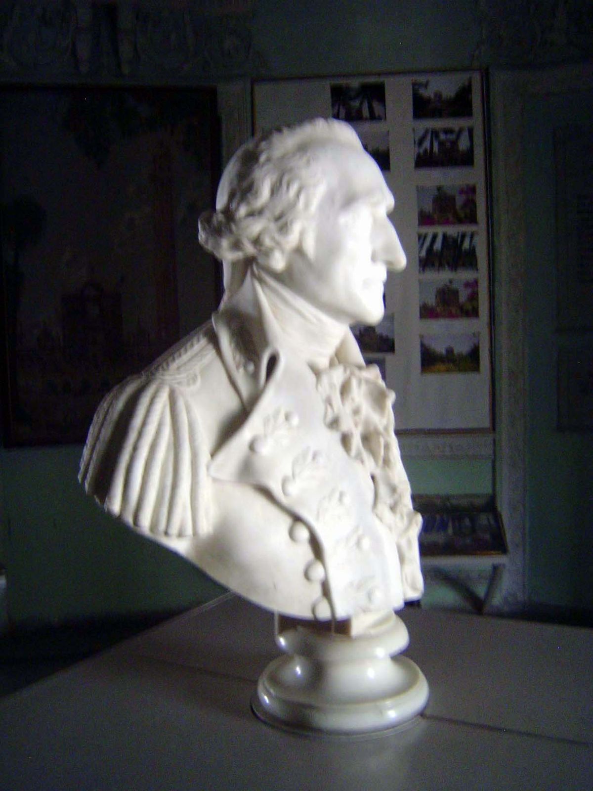 Martin's tomb is in the basement, along with this bust.