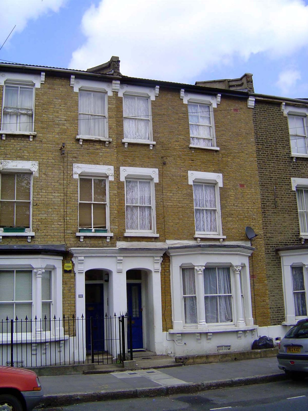 Row houses at Bow Common Lane.