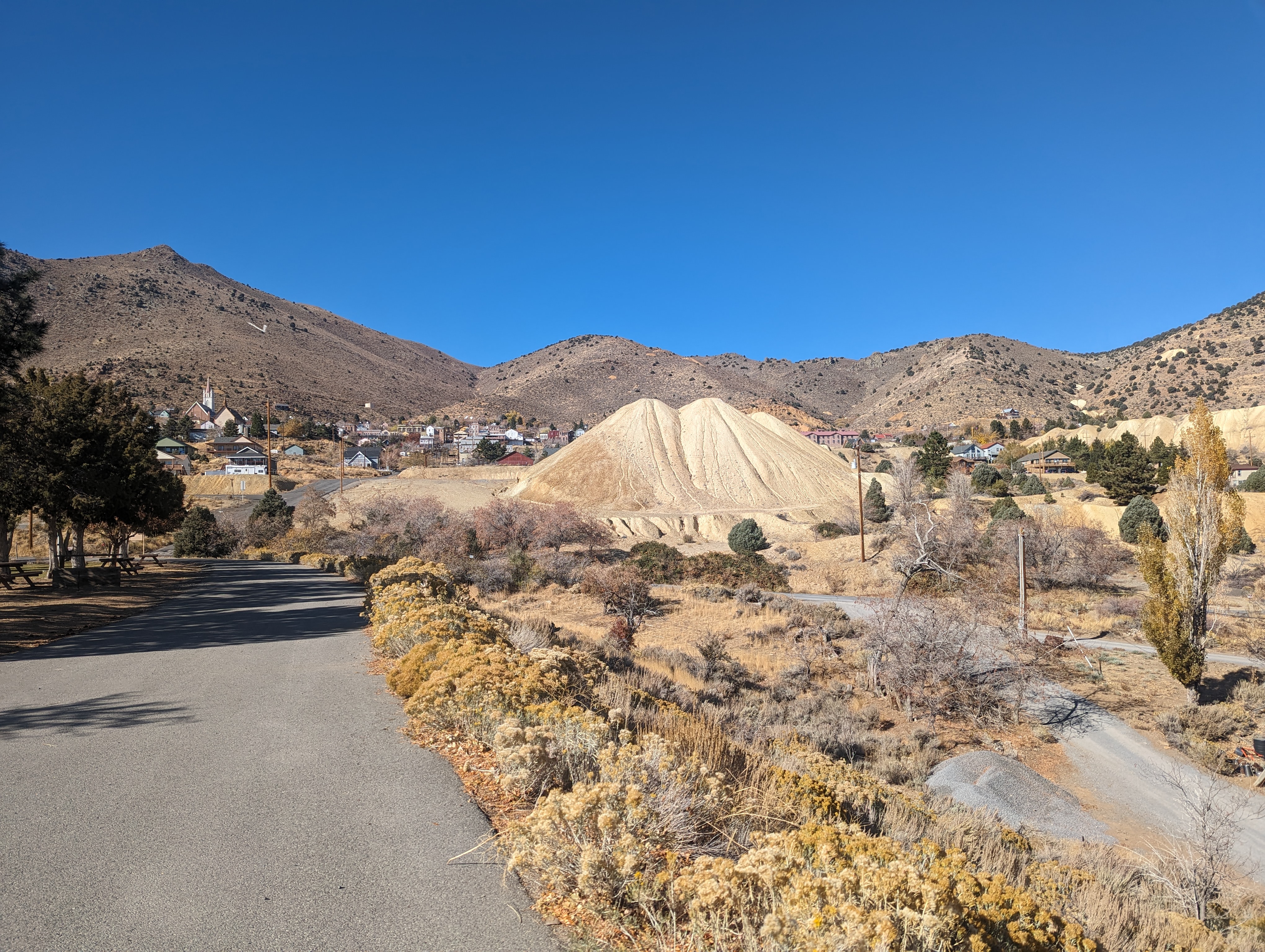 Here's some waste produced by the neighboring California Mine.