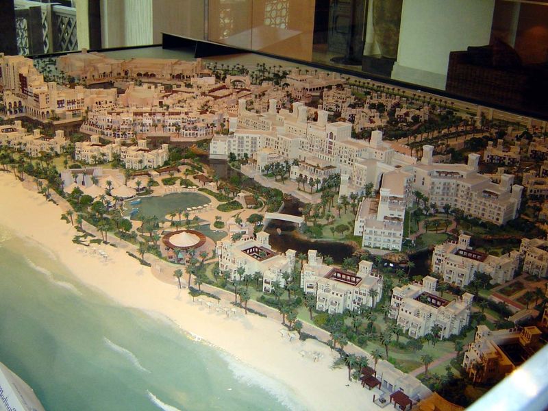 What have we here? On reflection, you'll see that it's an architectural model of another hotel.