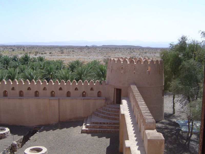 Topside view over the oasis and plain.