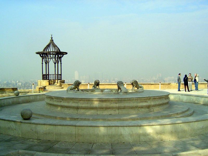 Up top, a fountain near Muhammad 'Ali's Gawhara, or Jewel, Palace, built in 1814.
