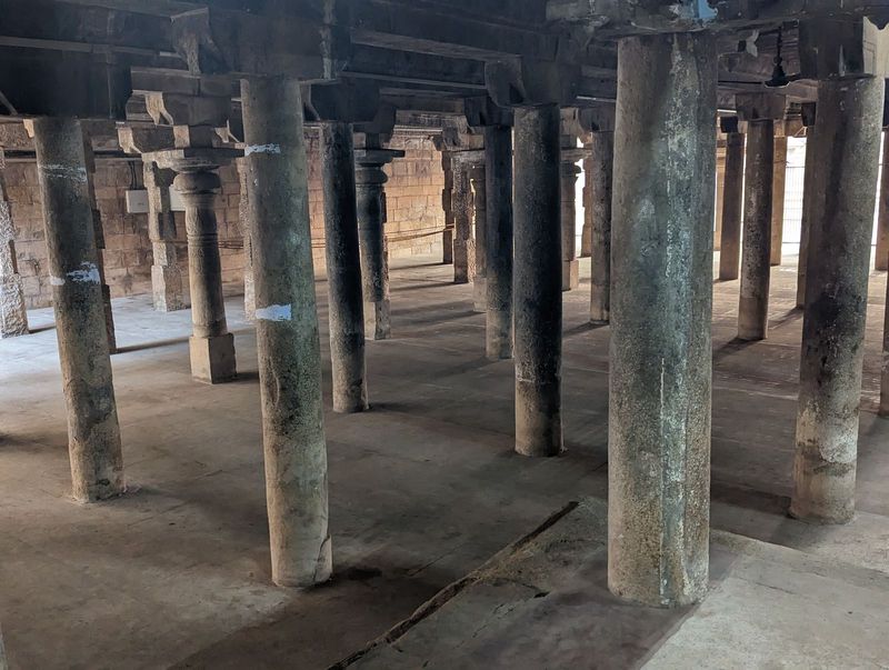 Scout around, and you'll find places within the temple walls that are pretty crude.