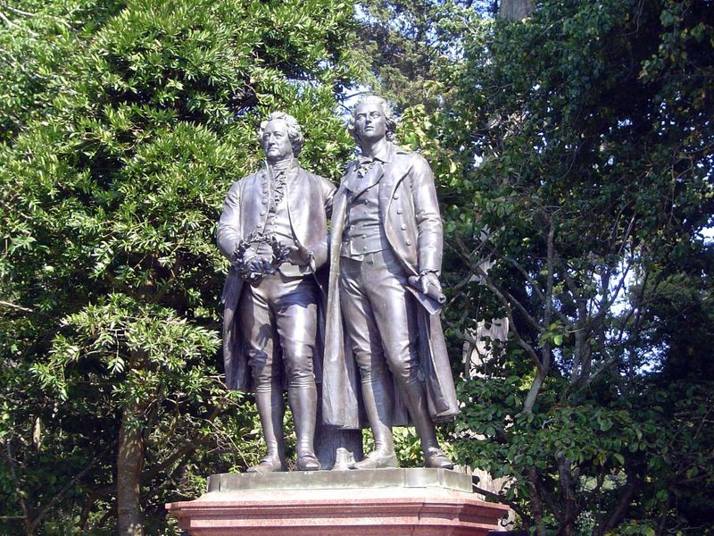 Remarkable, too, this pairing of Goethe and Schiller. How did they survive the world wars? One theory: the park's chief designer, John McLar