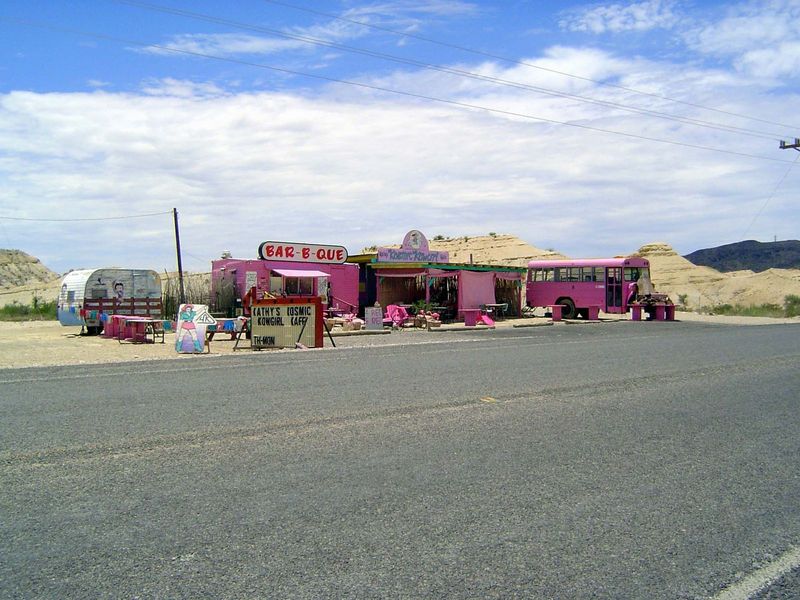 The pink place.
