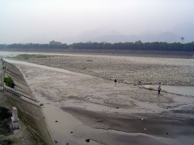 The "Flying Sands" channel that was used to return surplus water from the New Canal to the Old.