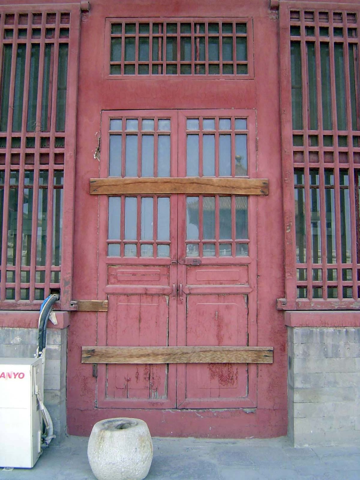 Get off the tourist route and you bump into crudely barred doors.