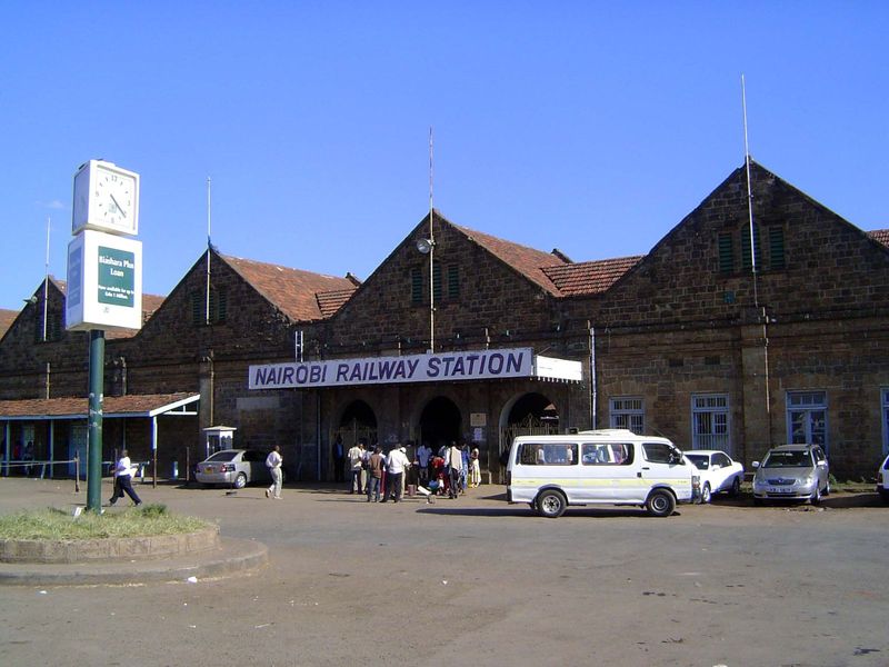 The main entrance. See the wrought-iron gates?