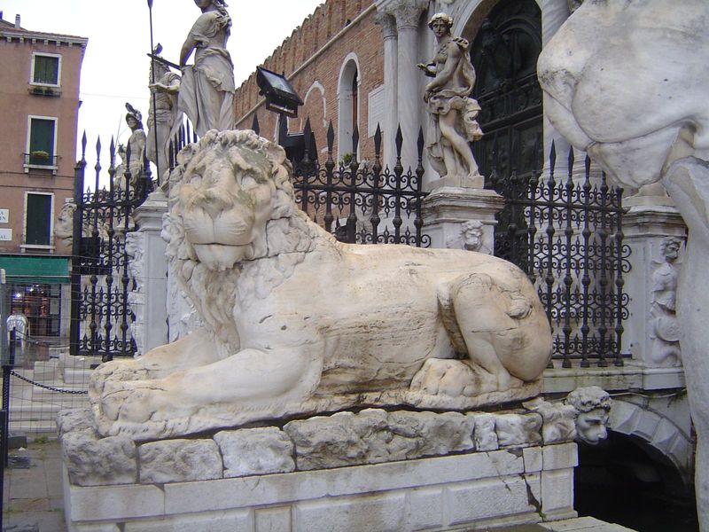 Another Greek lion, this one from 4th century B.C. Delos, though the head is later.
