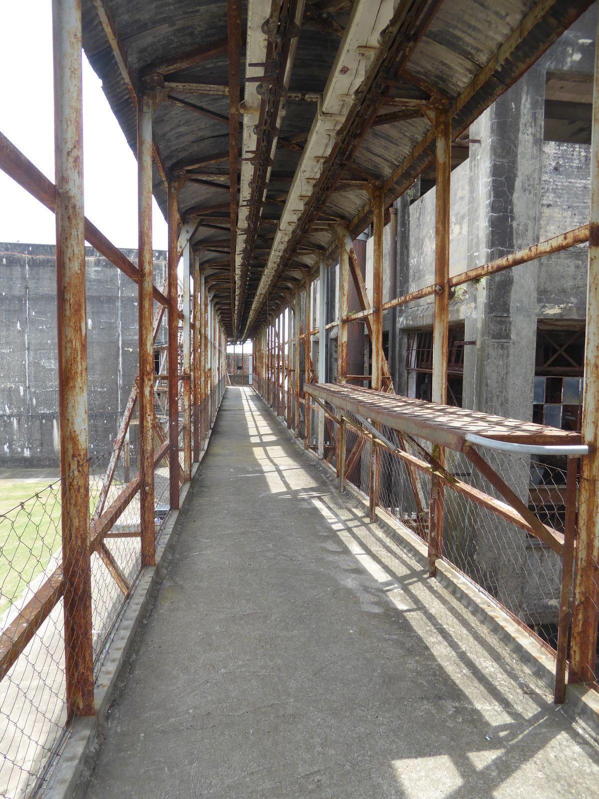 By the 1920s, beef halves were railed down this way to the refrigerator building.