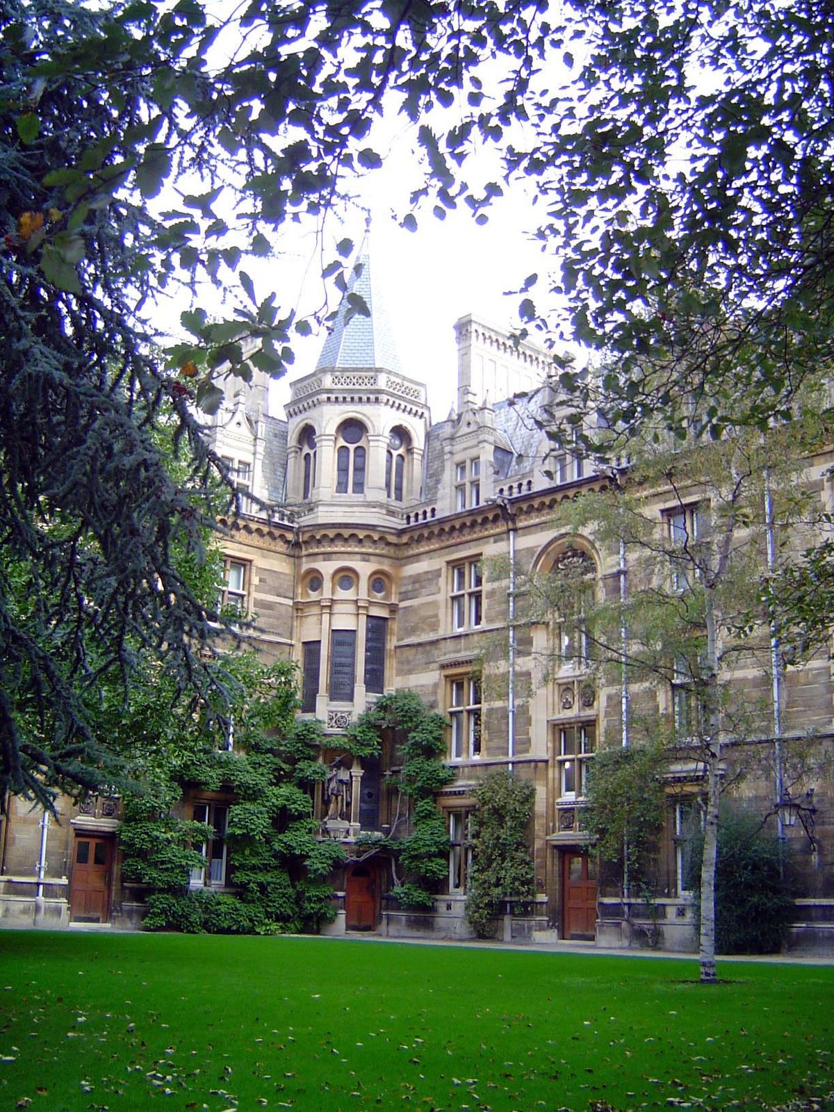 The Tree Court of Gonville and Caius, built in the 1860s to a design by Alfred Waterhouse.