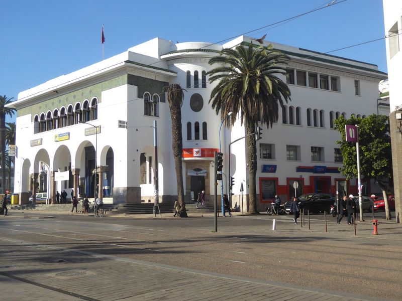 Meanwhile, a set of government buildings had been built. This one, the post office with a telephone exchange upstairs, came first and was co