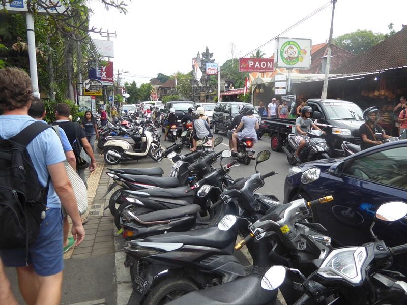 During the festival, walking was faster than driving.