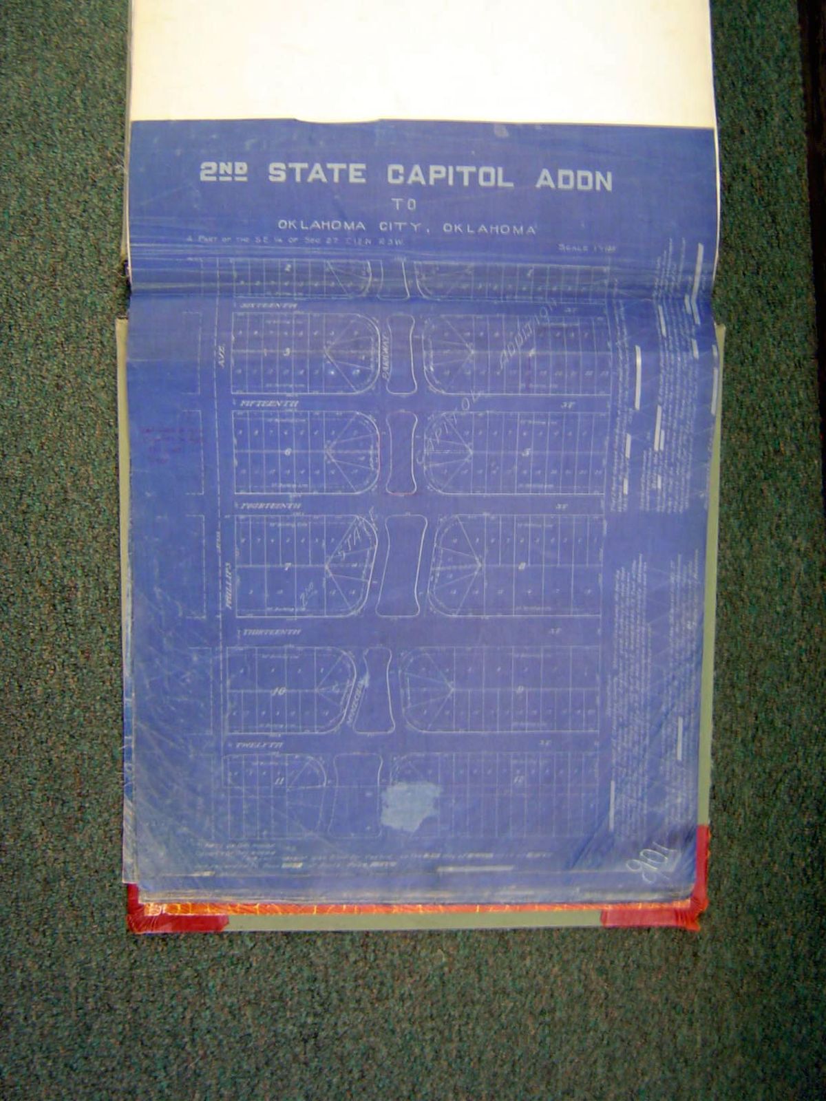Here's the plat of one of the additions between the medical center and the capitol; it shows a broad boulevard.