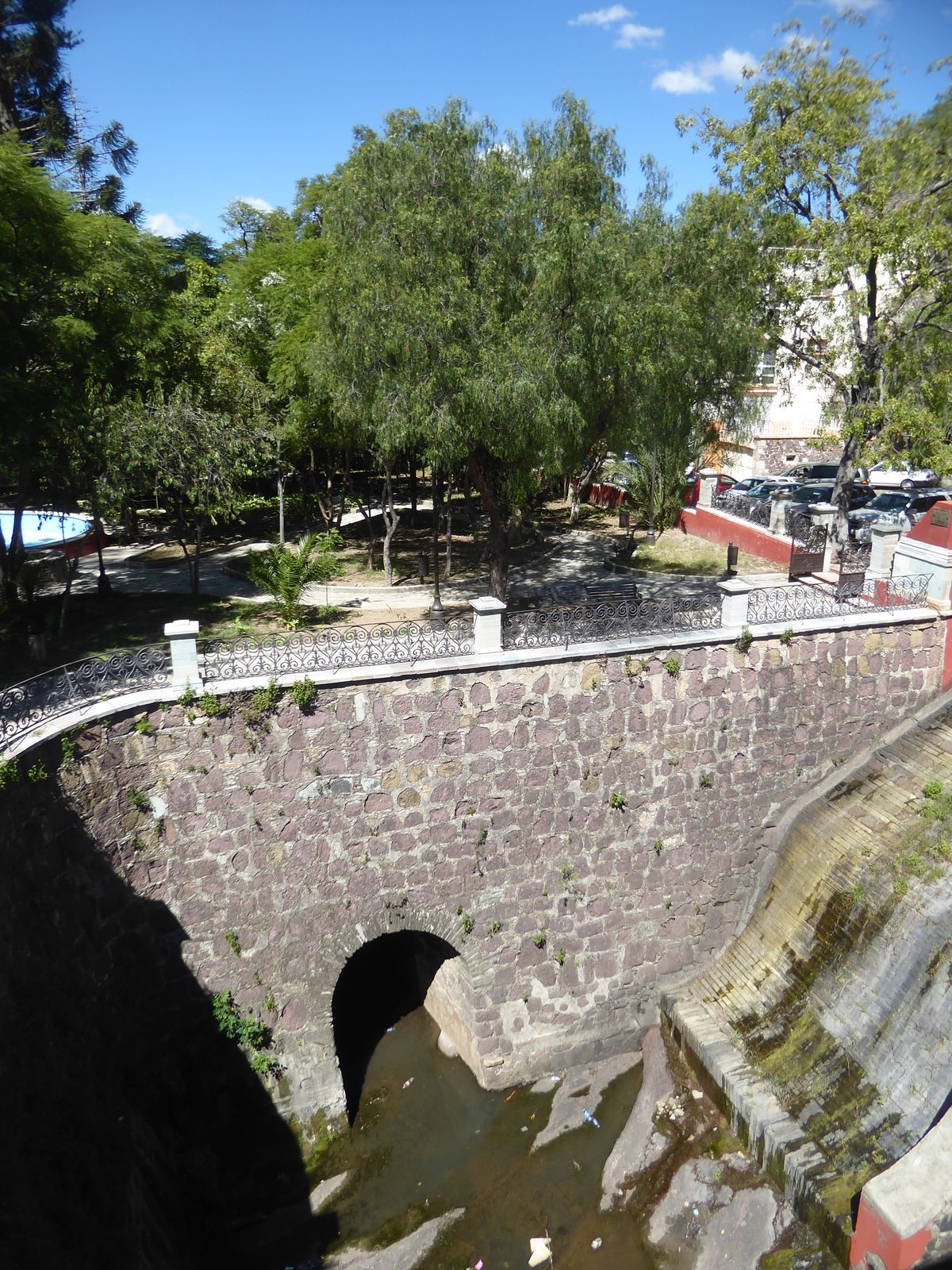 A park is just downstream.