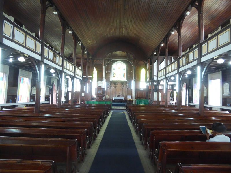 Half an hour before the service.