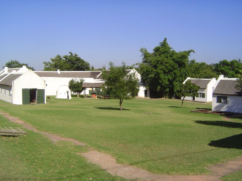 View from behind of the Ambagswerf or trades' yard.