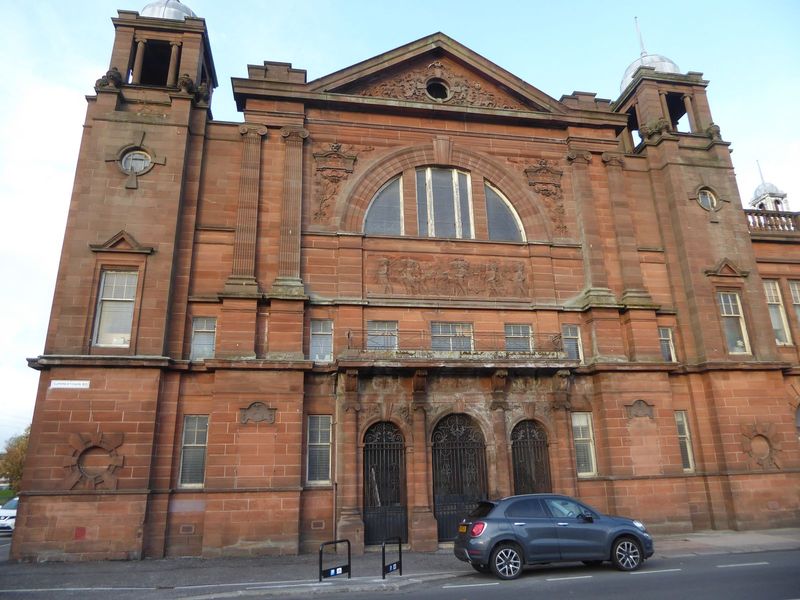 Here's the side entrance to the Govan Town Hall, 1901. It led to a concert hall.