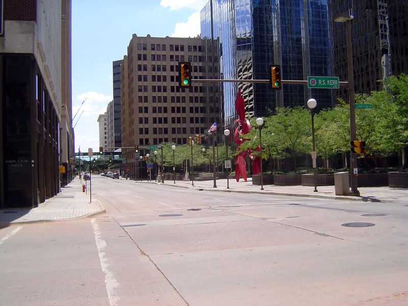 Funny thing is, the streets of downtown Oklahoma City today are almost as empty as they seem on those old maps. Nights and weekends—this hap