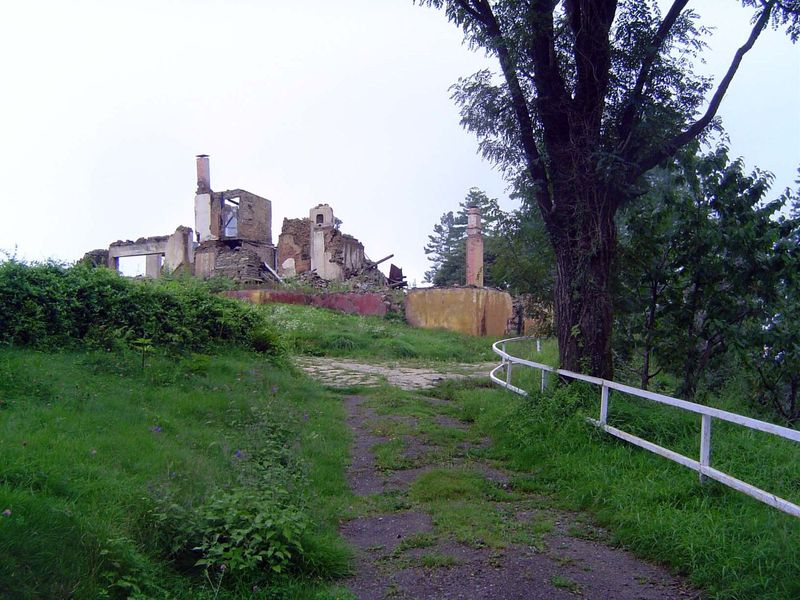 The house burned in 2003.