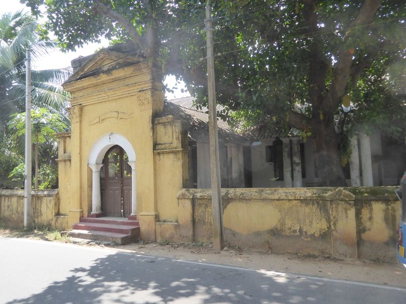 Many grand or even semi-grand old houses have elaborate entrances like this one on Kovil Road.